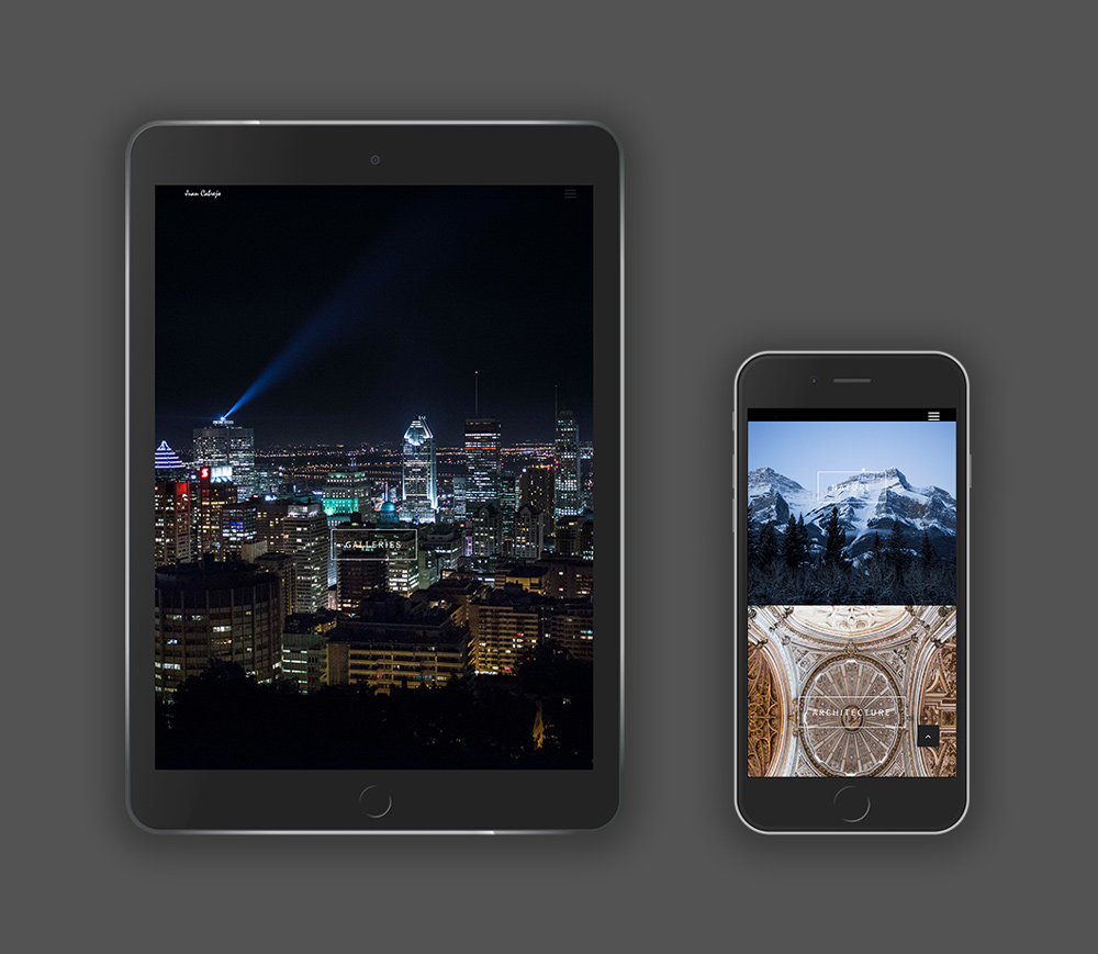 Juan Cabrejo Photography website design, graphic design, web development, wordpress, responsive