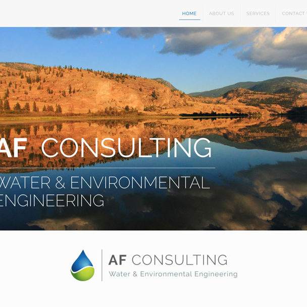 AF Consulting website design, graphic design, web development, wordpress