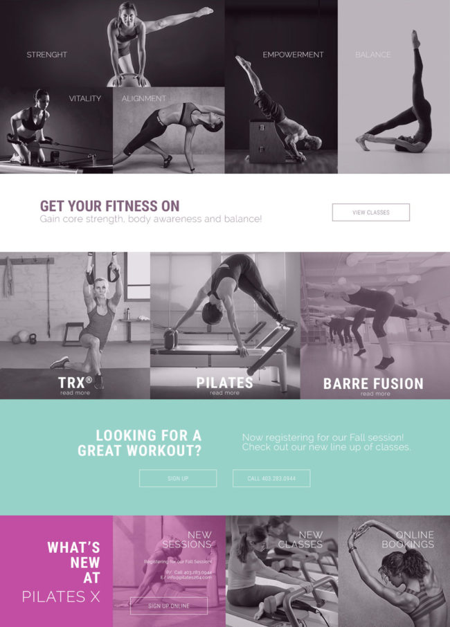 Core 360 website design, graphic design