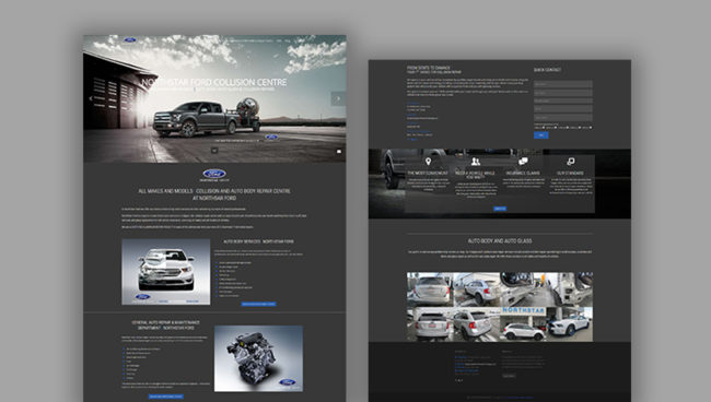 Northstar Ford website design, graphic design, web development, wordpress