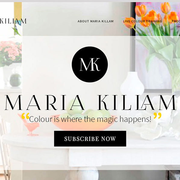 Maria Killam Website design, graphic design, logo design