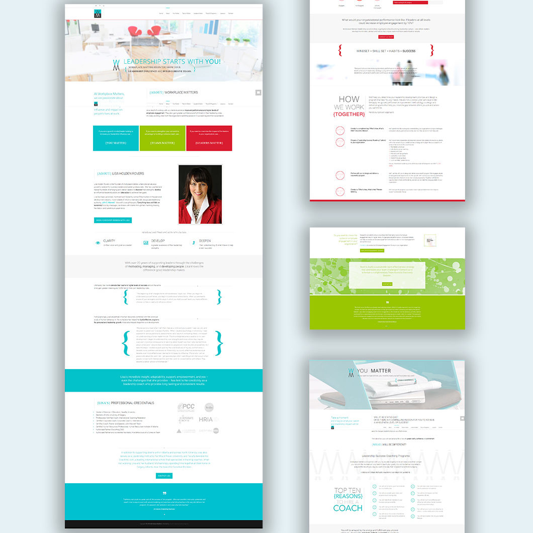 Workplace Matters website design, graphic design, web development, wordpress