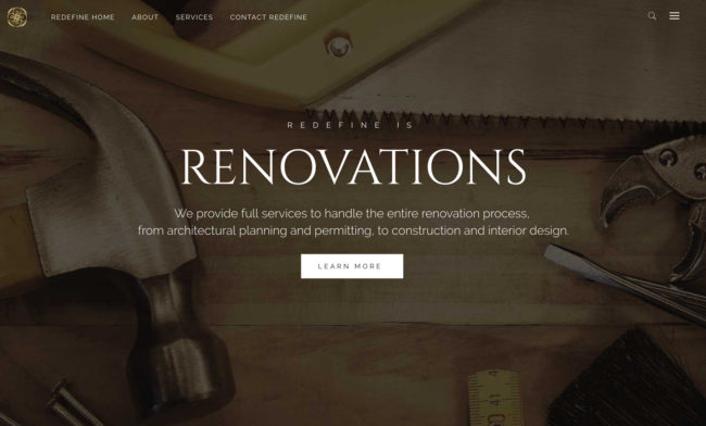 Redefine Contracting Website Design and development