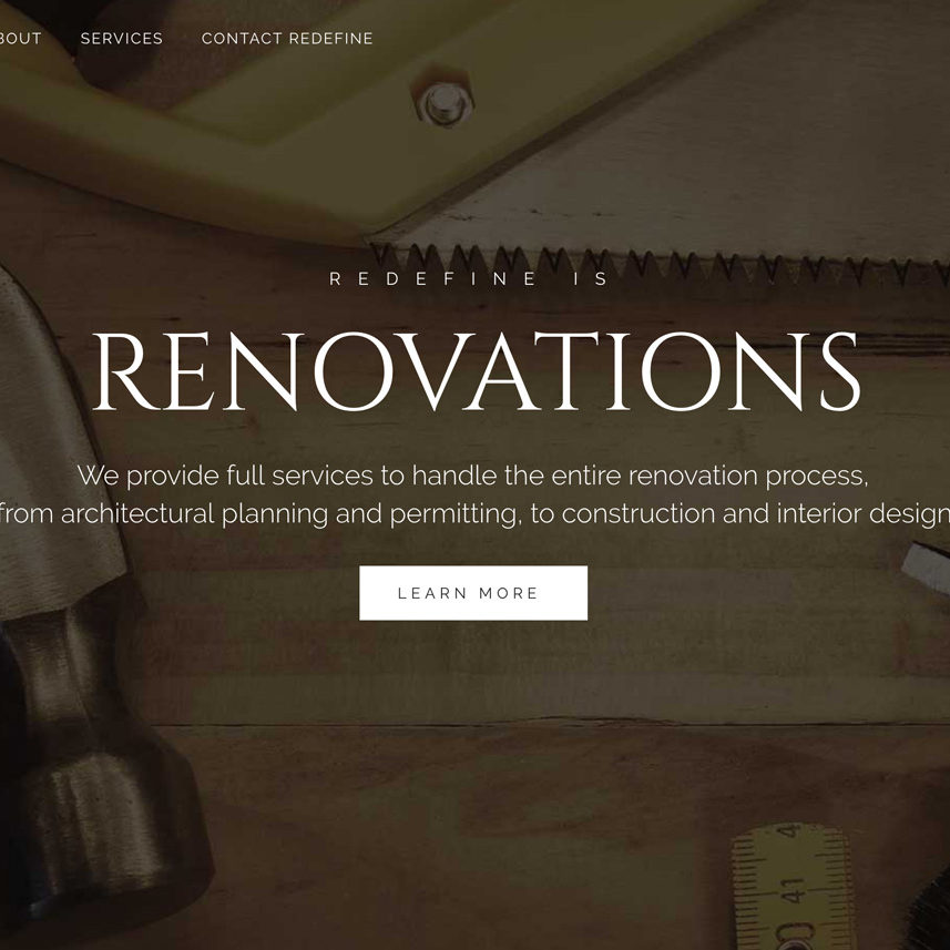 Redefine Contracting Website Design and development