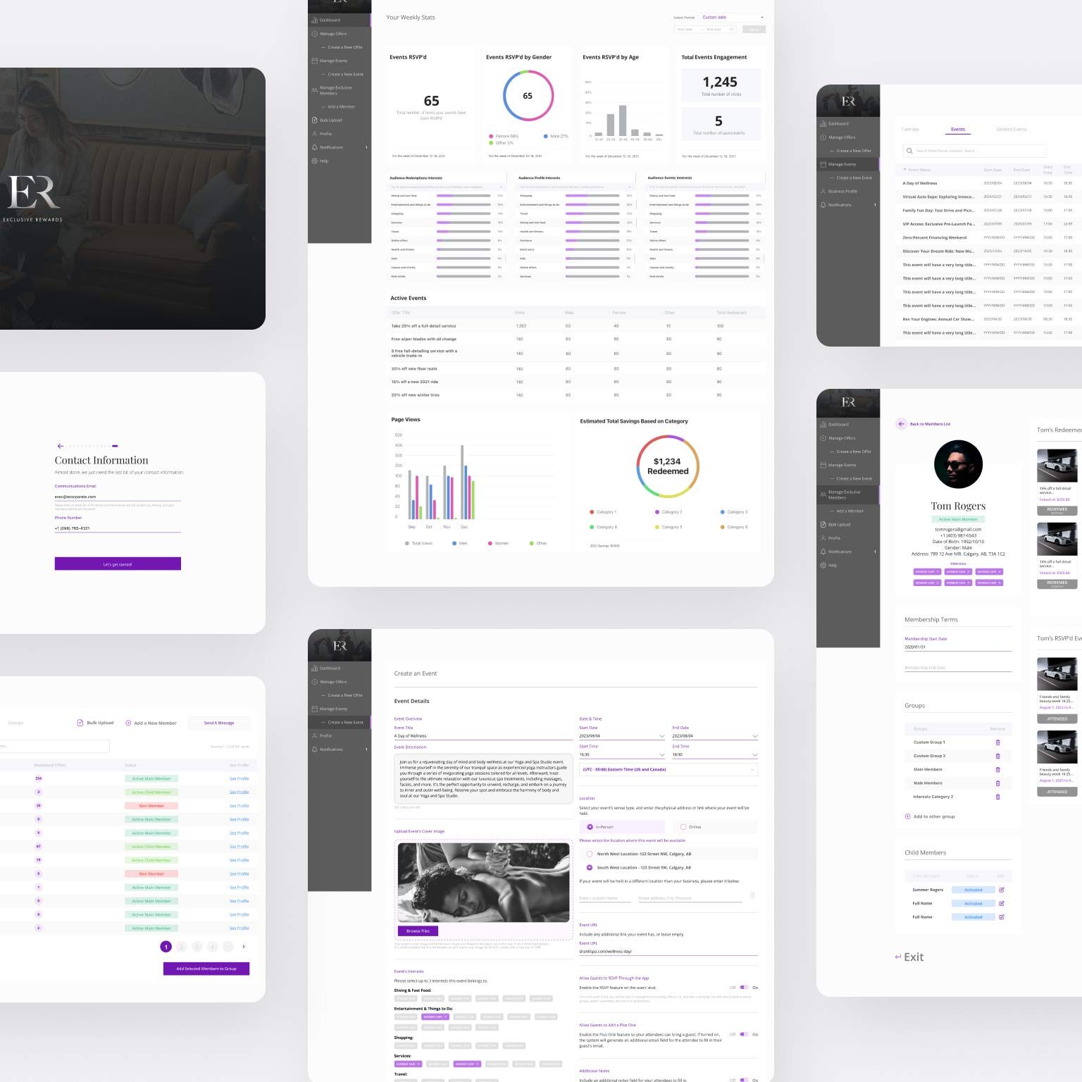 ER Web portals design